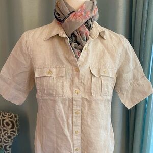 Brooks Brothers Cream Button Down Shirt